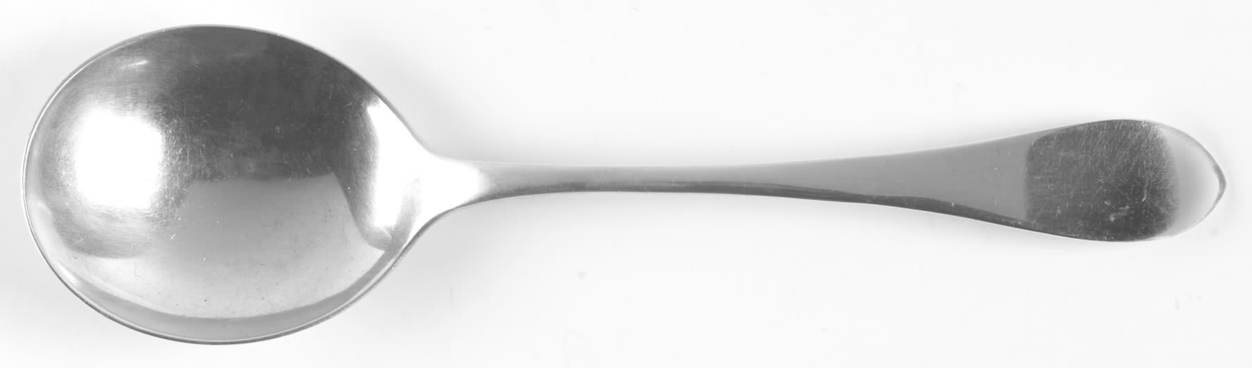 English Antique (Sterling, 1895) Round Bowl Soup Spoon (Gumbo) by Reed & Barton-1