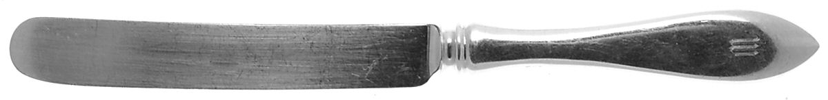 English Antique (Sterling, 1895) Old French Hollow Knife with Bolster by Reed & Barton-1