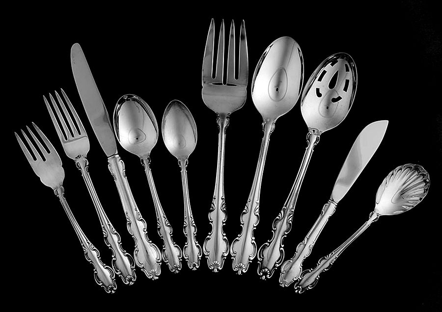 English Crown (Silverplate, 1968) 45 Piece Starter Set by Reed & Barton-1