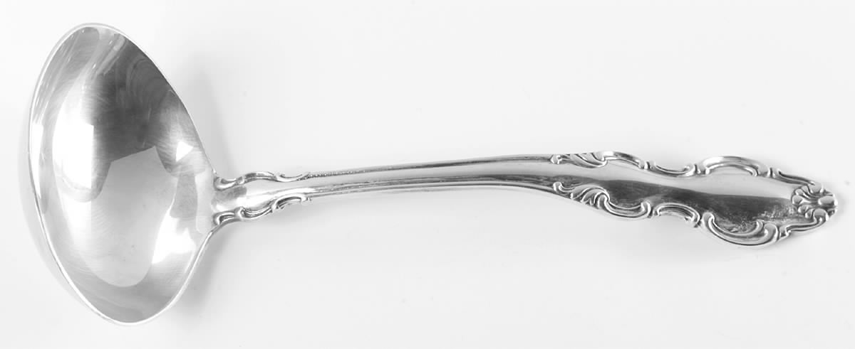 English Crown (Silverplate, 1968) Solid Gravy Ladle by Reed & Barton-1
