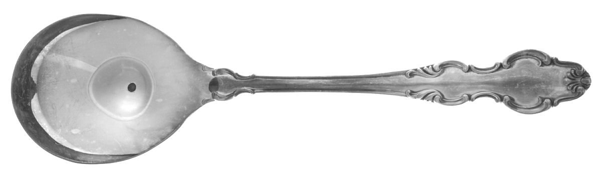 English Crown (Silverplate, 1968) Round Bowl Soup Spoon (Gumbo) by Reed & Barton-1