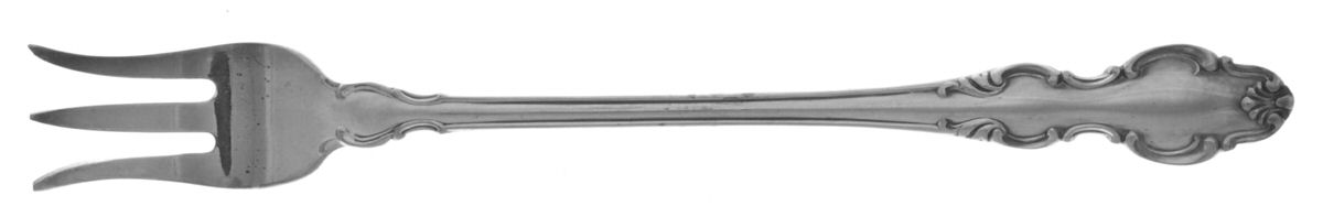 English Crown (Silverplate, 1968) Cocktail/Seafood Fork by Reed & Barton-1