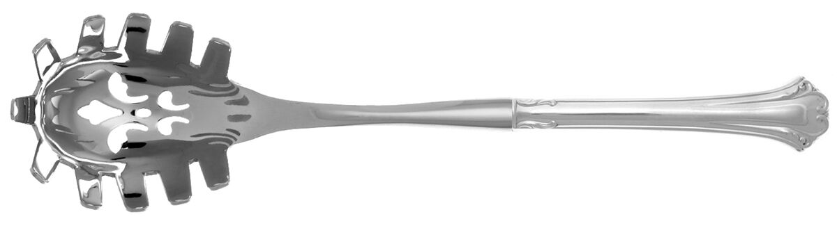 English Chippendale (Sterling, 1984) Pasta Server with Stainless Bowl HC by Reed & Barton-1