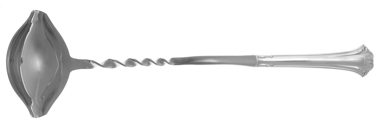 English Chippendale (Sterling, 1984) Punch Ladle with Stainless Bowl HC by Reed & Barton-1