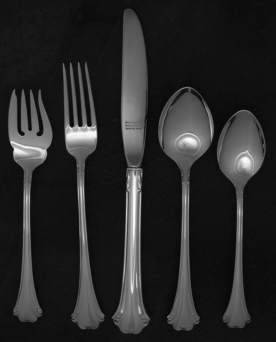 English Chippendale (Sterling, 1984) 40 Piece Estate Set by Reed & Barton-1