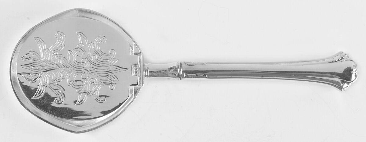 English Chippendale (Sterling, 1984) Tea Bag Press Hollow Handle Silverplate Press by Reed & Barton-1