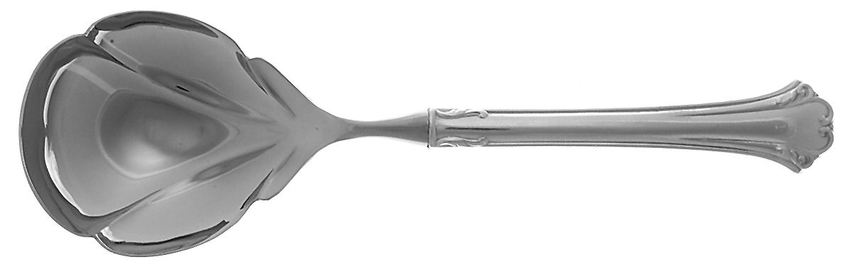 English Chippendale (Sterling, 1984) Serving Spoon with Stainless Bowl by Reed & Barton-1