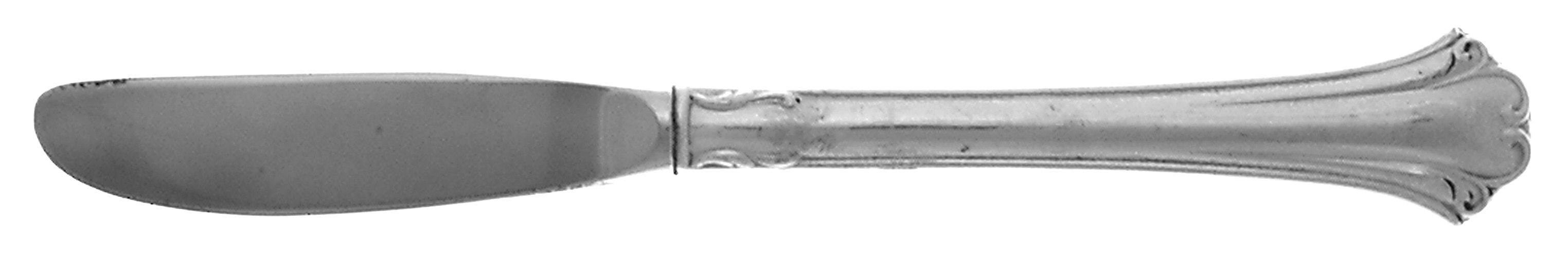 English Chippendale (Sterling, 1984) Modern Hollow Butter Spreader (Stainless) by Reed & Barton-1