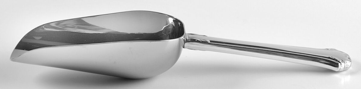 English Chippendale (Sterling, 1984) Ice Scoop with Stainless Bowl by Reed & Barton-1