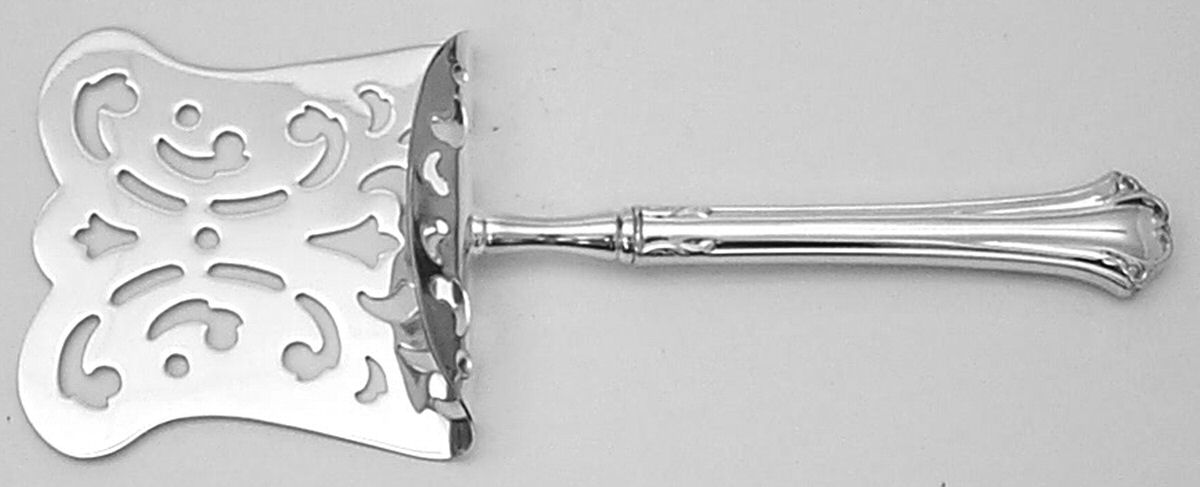 English Chippendale (Sterling, 1984) Hollow Asparagus Server with Silverplate Hood by Reed & Barton-1