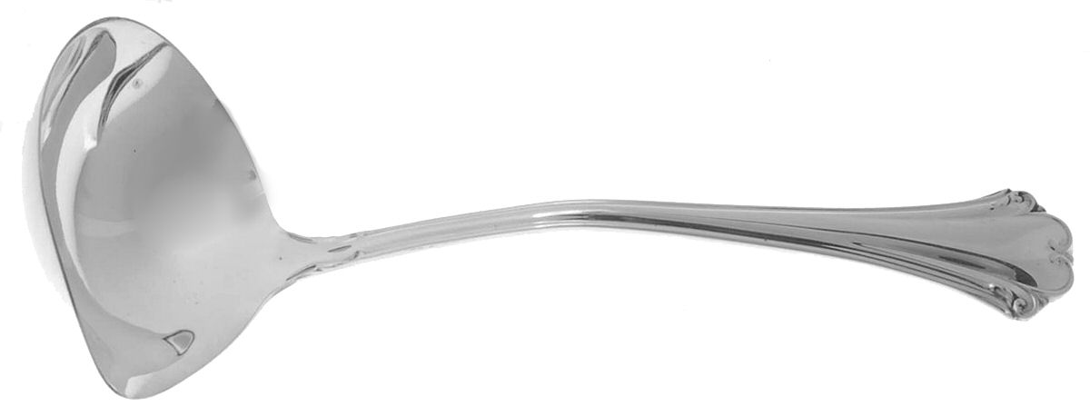 English Chippendale (Sterling, 1984) Solid Gravy Ladle by Reed & Barton-1