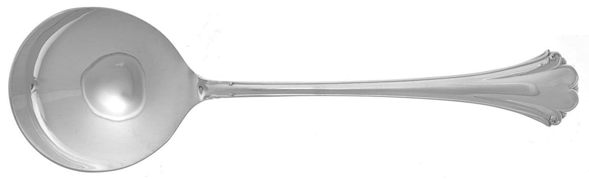 English Chippendale (Sterling, 1984) Round Bowl Soup Spoon (Cream Soup) by Reed & Barton-1