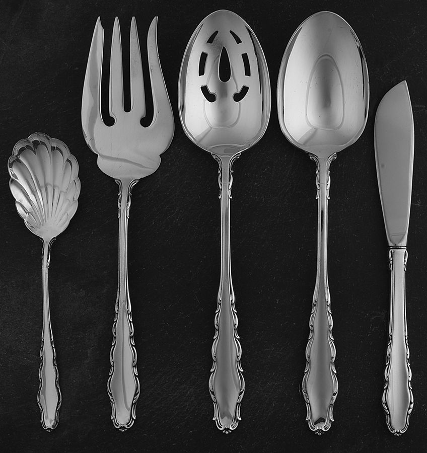 English Provincial (Sterling, 1965) 5 Piece Hostess Set by Reed & Barton-1