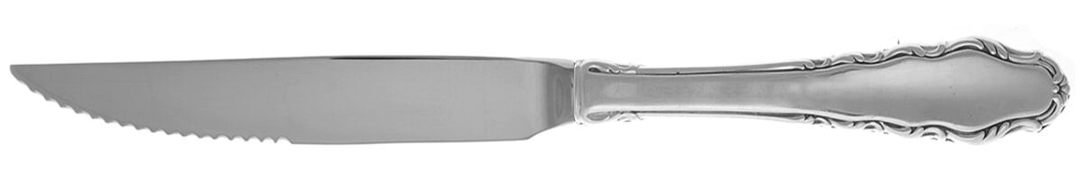 English Provincial (Sterling, 1965) Steak Knife Individual Hollow, Serrate HC by Reed & Barton-1