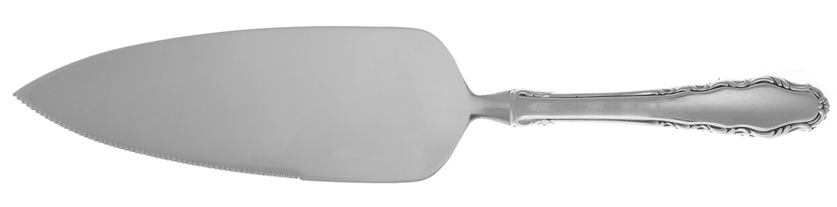English Provincial (Sterling, 1965) Pie Server with Serrated Stainless Blade HC by Reed & Barton-1