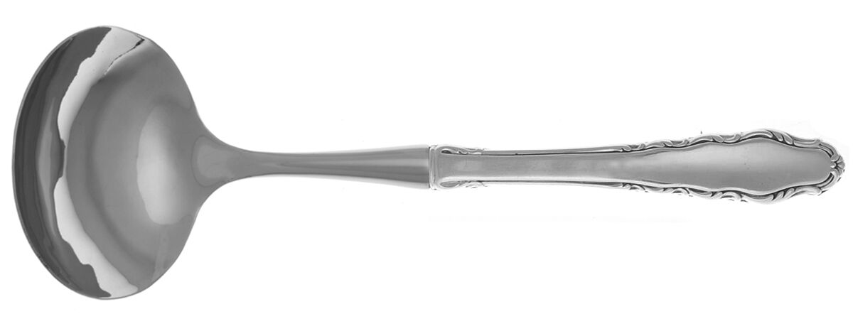 English Provincial (Sterling, 1965) Gravy Ladle with No Spout Stainless Bowl HC by Reed & Barton-1