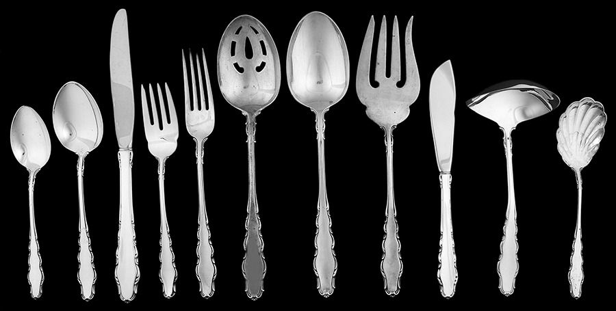 English Provincial (Sterling, 1965) 46 Piece Set by Reed & Barton-1
