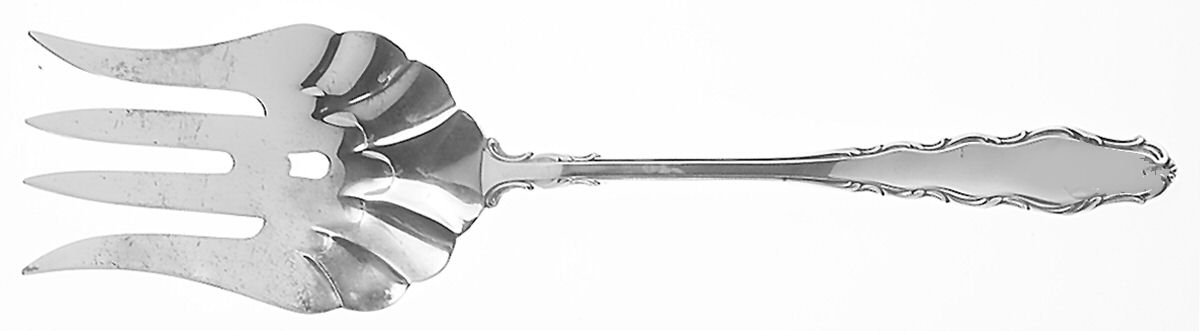 English Provincial (Sterling, 1965) Solid Salad Serving Fork by Reed & Barton-1