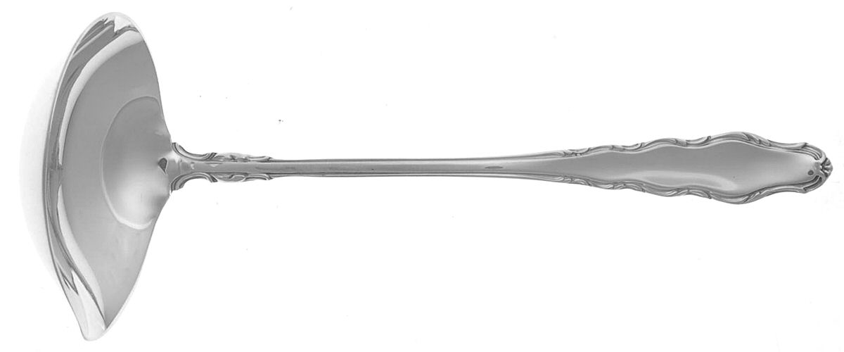 English Provincial (Sterling, 1965) Solid Piece Cream Ladle by Reed & Barton-1