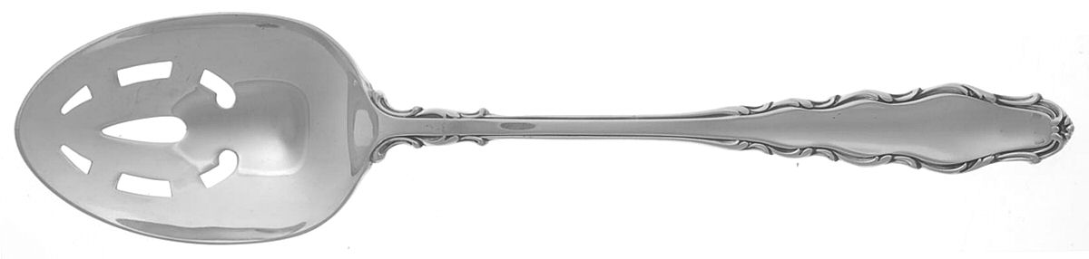 English Provincial (Sterling, 1965) Pierced Tablespoon (Serving Spoon) by Reed & Barton-1