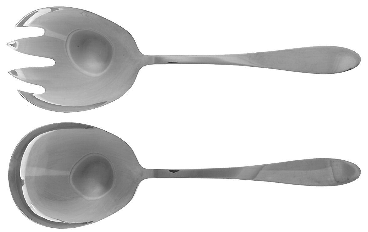 Epicure (Silverplate, 1970) (2 Pc) Solid Salad Set by Reed & Barton-1