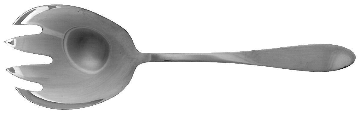 Epicure (Silverplate, 1970) Solid Salad Serving Fork by Reed & Barton-1