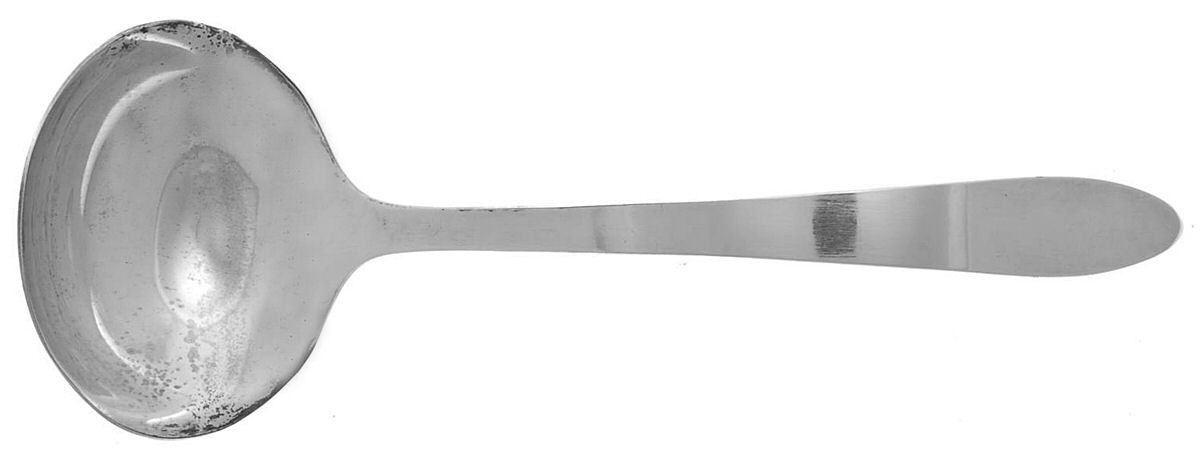 Epicure (Silverplate, 1970) Solid Piece Cream Ladle by Reed & Barton-1