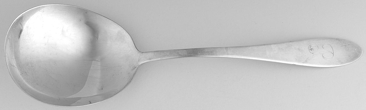 Epicure (Silverplate, 1970) Solid Salad Serving Spoon by Reed & Barton-1