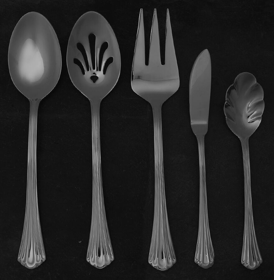 Estoril (Stainless) 5 Piece Hostess Set by Reed & Barton-1