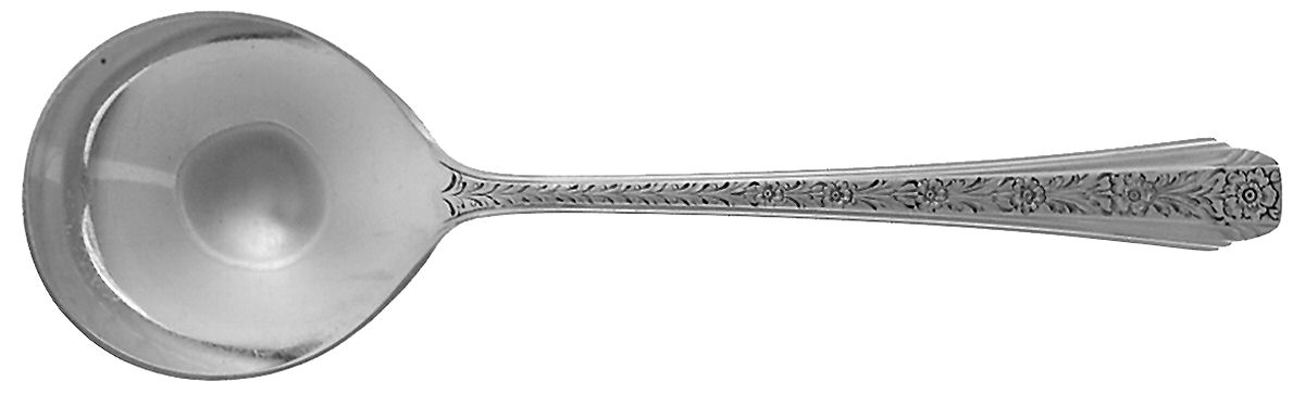 Evangeline (Silverplate, 1937) Round Bowl Soup Spoon (Cream Soup) by Reed & Barton-1