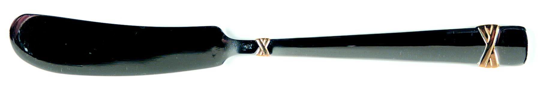 Fanfare Gold (Stainless) Flat Handle Master Butter Knife by Reed & Barton-1