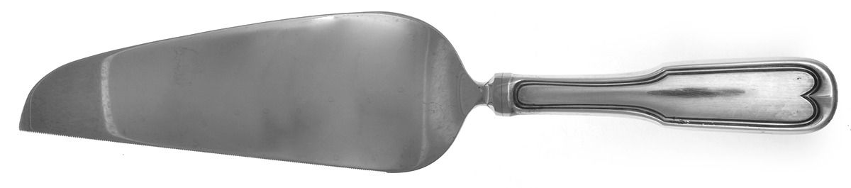 Fiddle (Silverplate, 1979) Pie & Cake Server with Stainless Blade by Reed & Barton-1