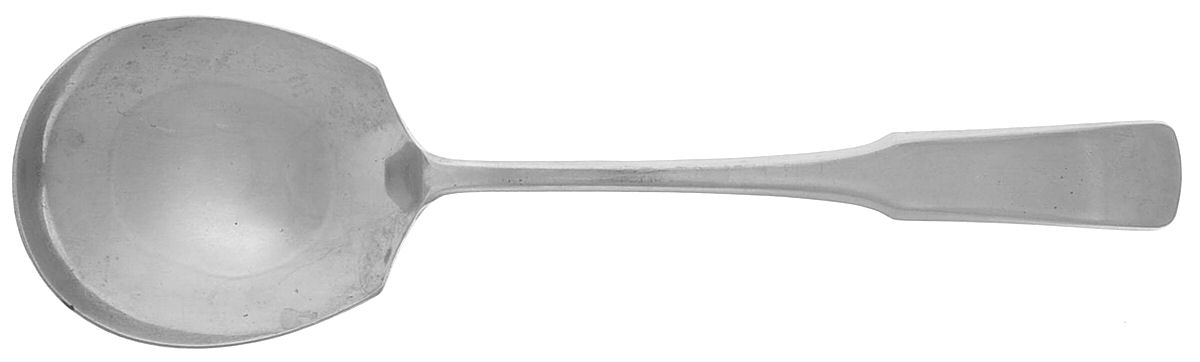 Fiddler (Stainless) Solid Smooth Casserole Spoon by Reed & Barton-1