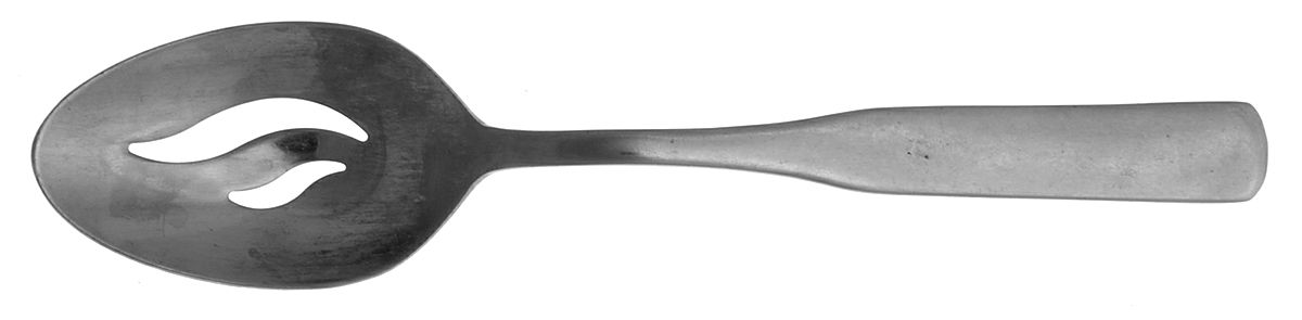 Fiddler II (Stainless) Pierced Tablespoon (Serving Spoon) by Reed & Barton-1