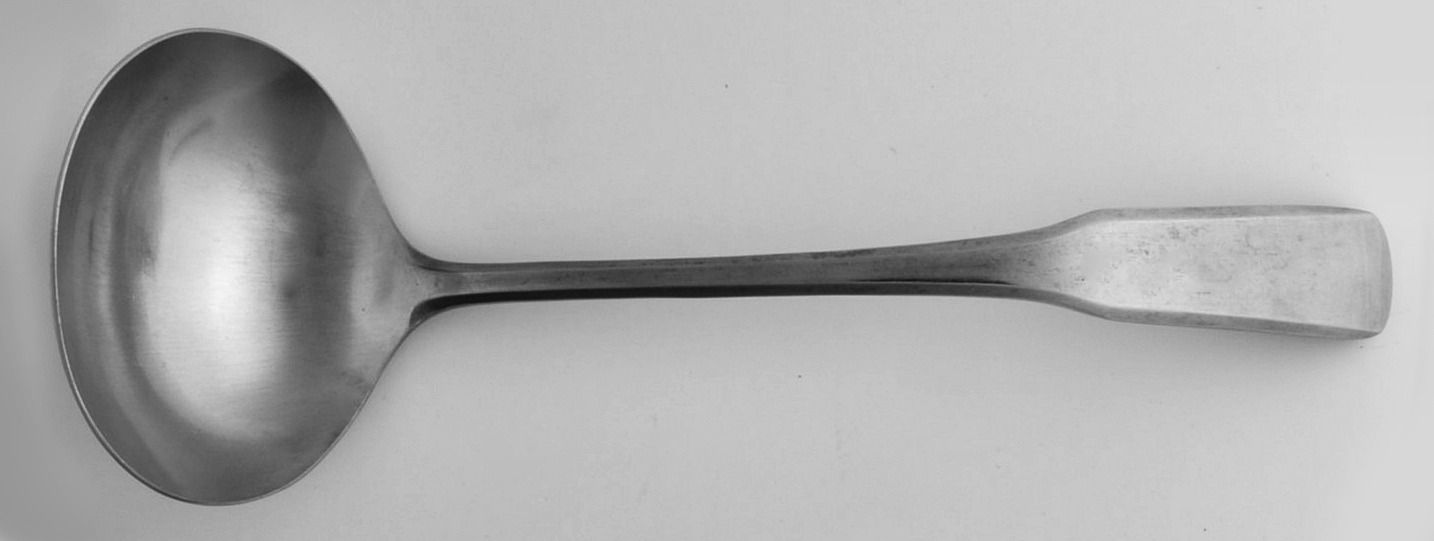 Fiddler II (Stainless) Solid Gravy Ladle by Reed & Barton-1