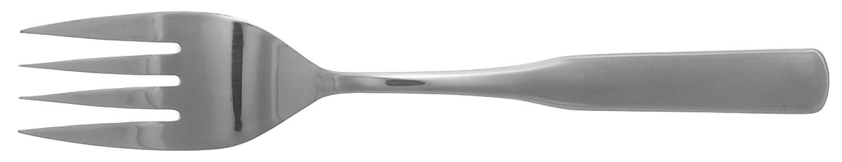 Fiddler II (Stainless) Medium Solid Cold Meat Serving Fork by Reed & Barton-1