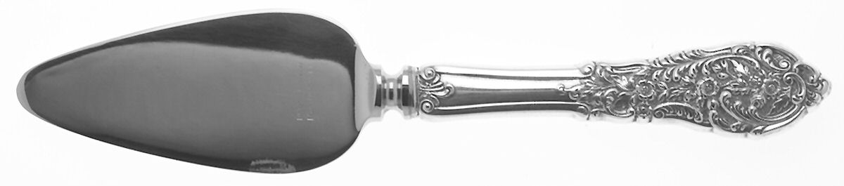 Florentine Lace (Sterling, 1951) Cheese Server with Stainless Blade by Reed & Barton-1
