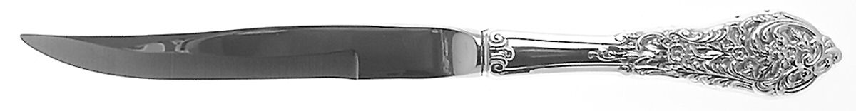 Florentine Lace (Sterling, 1951) Individual Steak Knife w/Bevel Blade by Reed & Barton-1