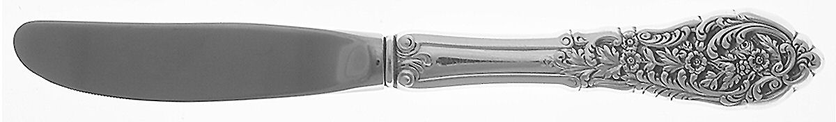 Florentine Lace (Sterling, 1951) Modern Hollow Butter Spreader (Stainless) by Reed & Barton-1
