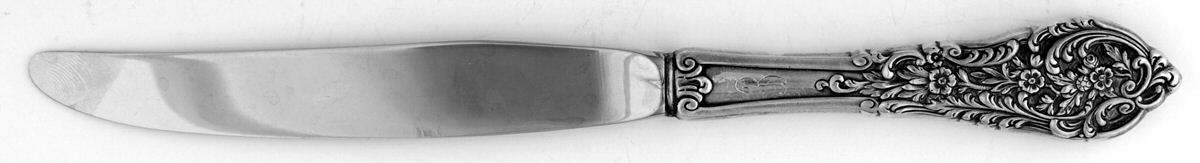 Florentine Lace (Sterling, 1951) Monogram Modern Hollow Knife by Reed & Barton-1