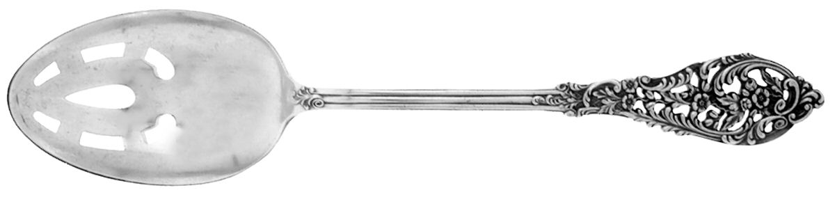 Florentine Lace (Sterling, 1951) Pierced Tablespoon (Serving Spoon) by Reed & Barton-1