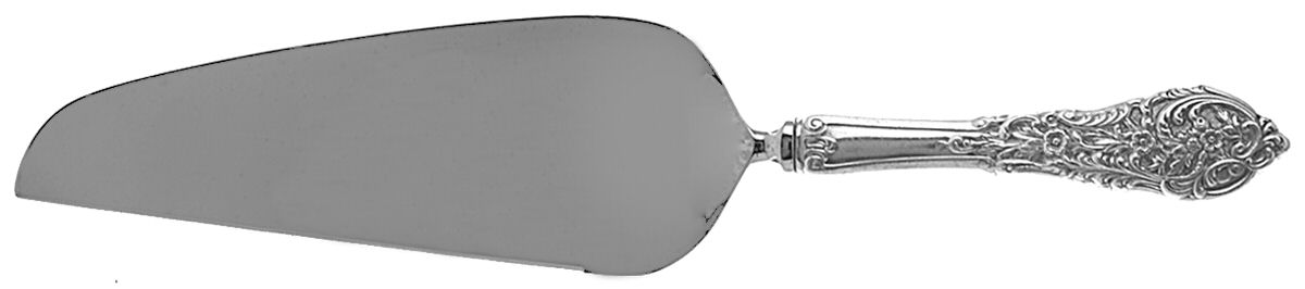 Florentine Lace (Sterling, 1951) Pie & Cake Server with Stainless Blade by Reed & Barton-1