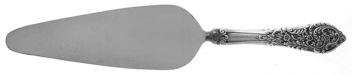 Florentine Lace (Sterling, 1951) Pie Server with Stainless Blade by Reed & Barton-1