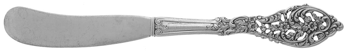 Florentine Lace (Sterling, 1951) Flat Handle Butter Spreader by Reed & Barton-1