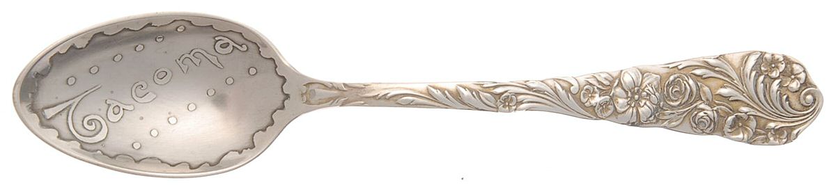 Flora (Sterling, 1890) Souvenir Spoon (Teaspoon) by Reed & Barton-1