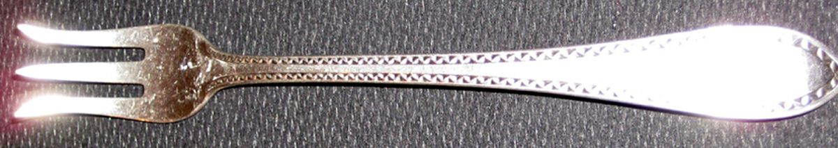 Four Georges-Engraved (Sterling, 1920) Cocktail/Seafood Fork by Reed & Barton-1