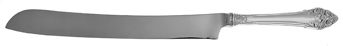 Fragrance (Sterling, 1941, No Monograms) Wedding Cake Knife with Stainless Blade HC by Reed & Barton-1