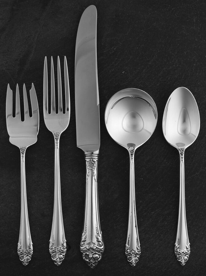 Fragrance (Sterling, 1941, No Monograms) 40  Piece Estate Set by Reed & Barton-1