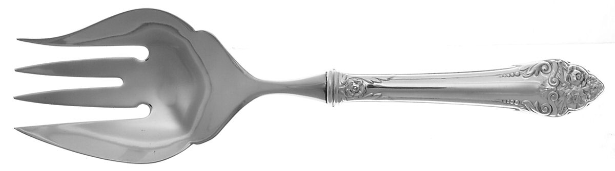 Fragrance (Sterling, 1941, No Monograms) Serving Fork with Stainless Tines by Reed & Barton-1
