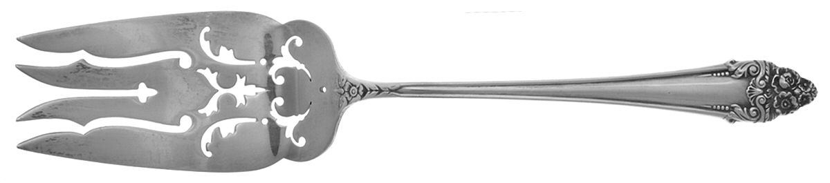 Fragrance (Sterling, 1941, No Monograms) Fork-Cold Meat/Servg-Sm/Solid by Reed & Barton-1